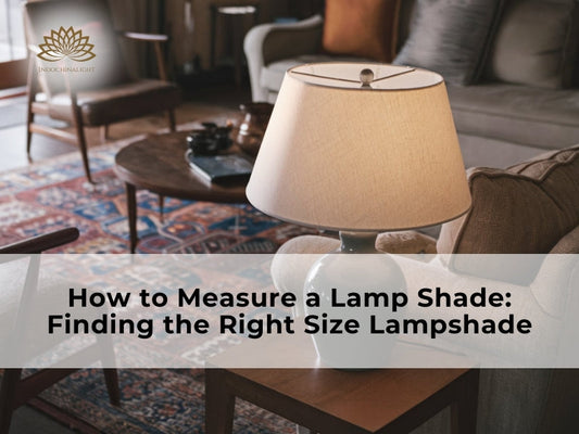 how to measure a lamp shade