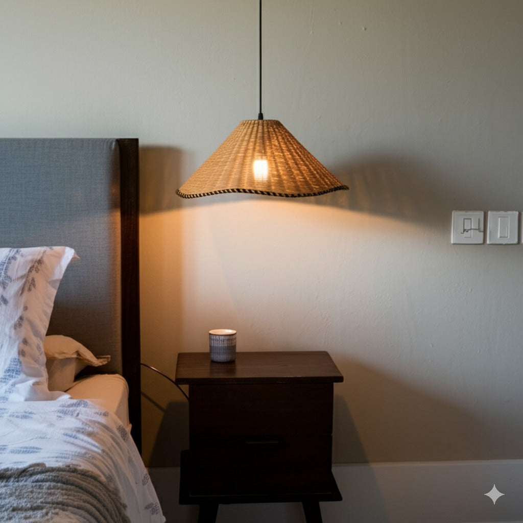 Oceania Rattan Pendant Light For Bedroom