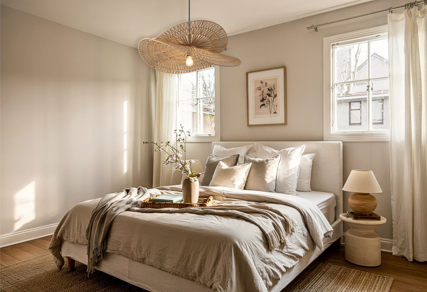 Valar Wabi Sabi Tiered Jute Pendant Light