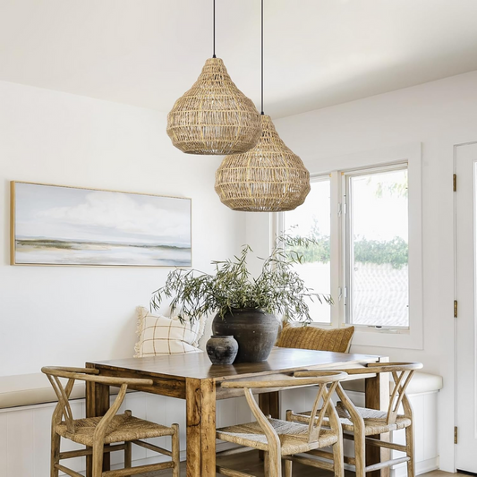Coco Wabi Sabi Wicker Pendant Light