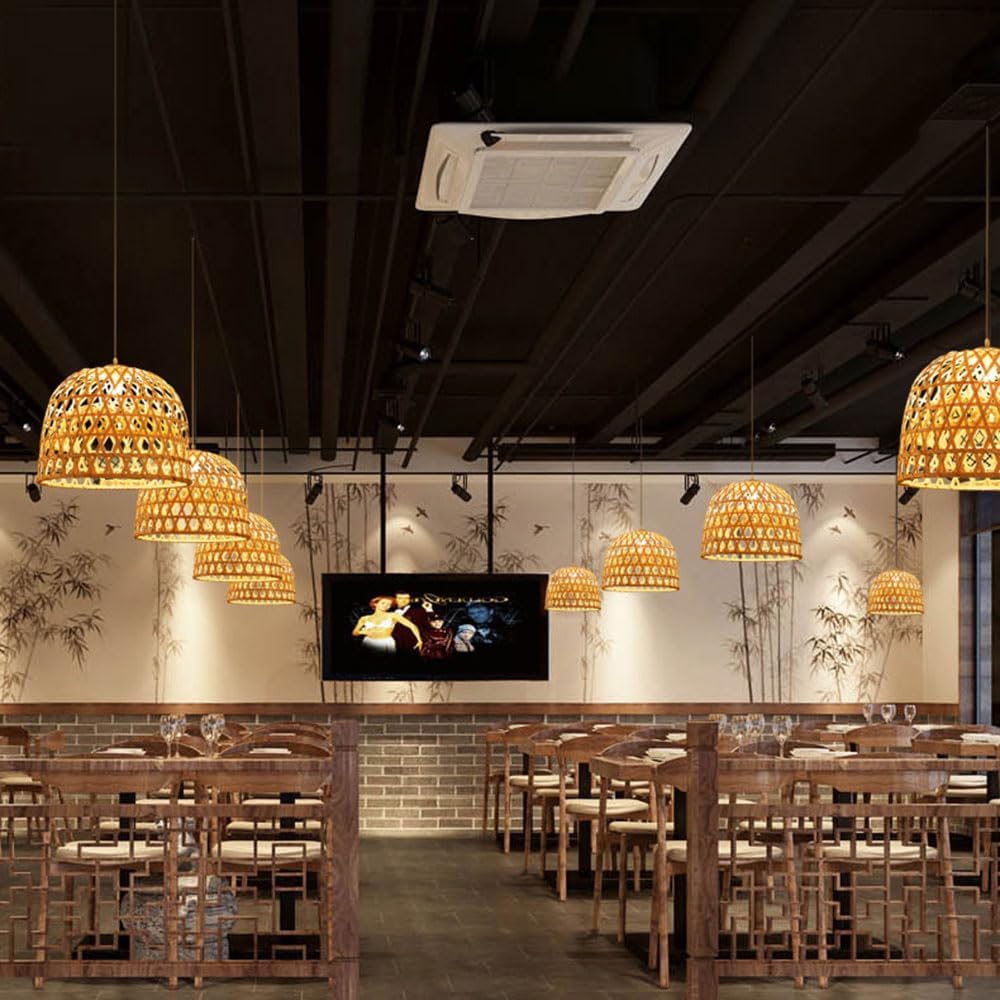 Shuangz Woven Bamboo Pendant Light
