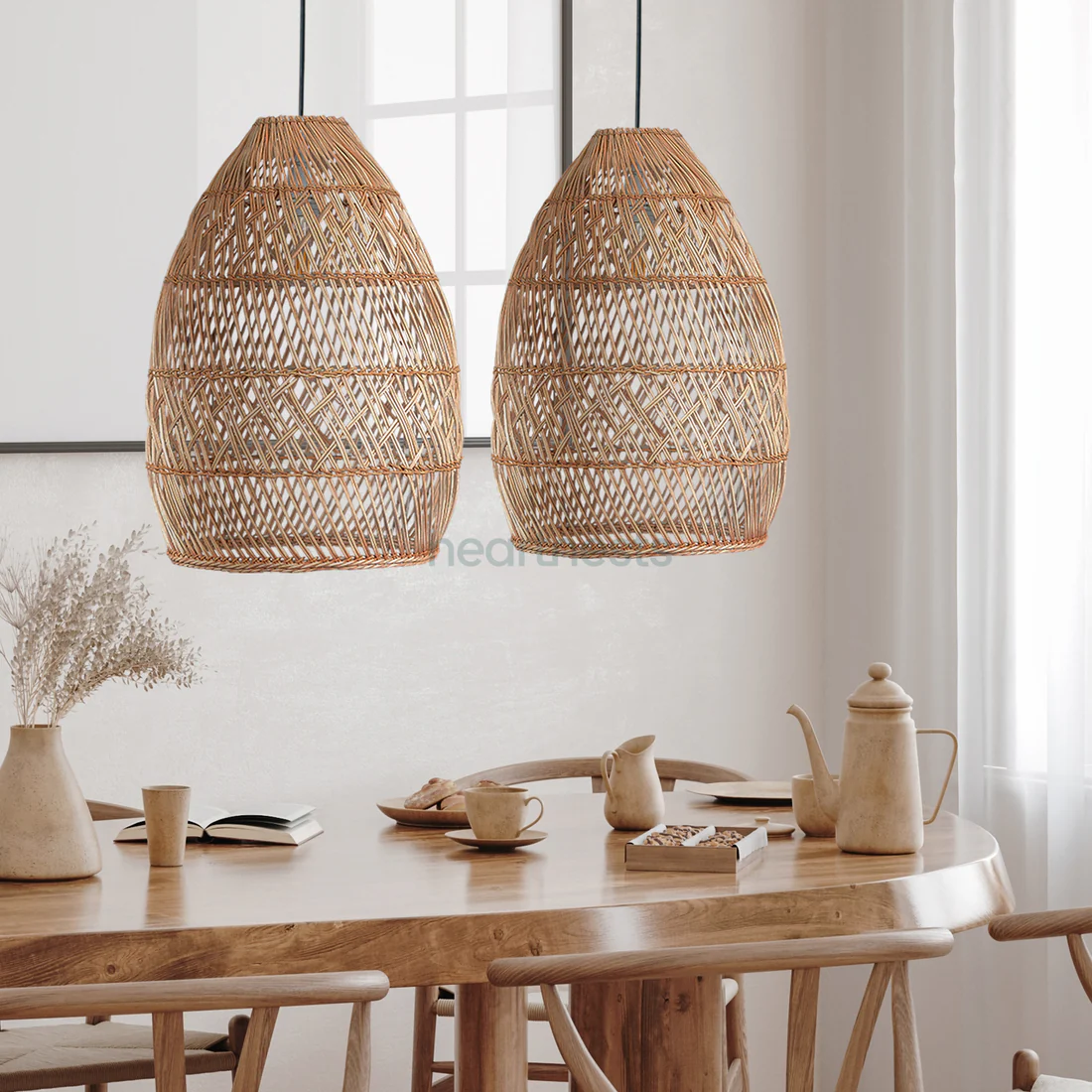 Sakura Rattan Pendant Light For Living Room