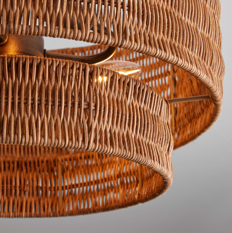 Paloma Drum Rattan Ceiling Light