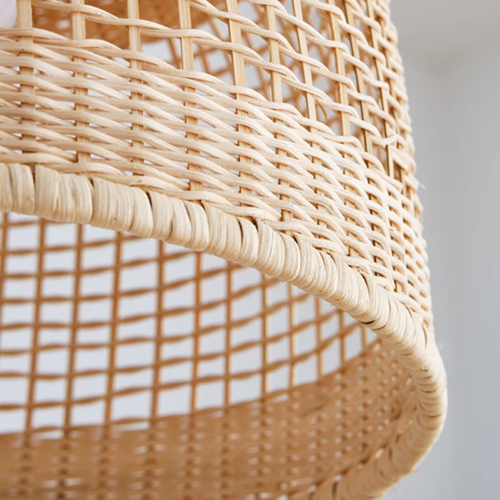 Arturesthome Woven Rattan Pendant Light For Dining Room