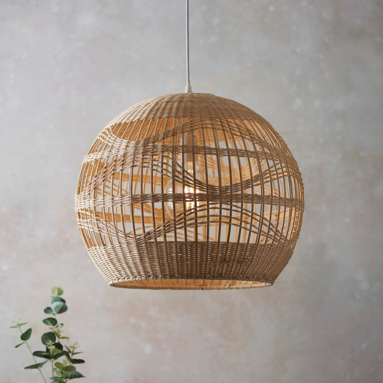 Rita Globe Wicker Bamboo Rattan Pendant Light