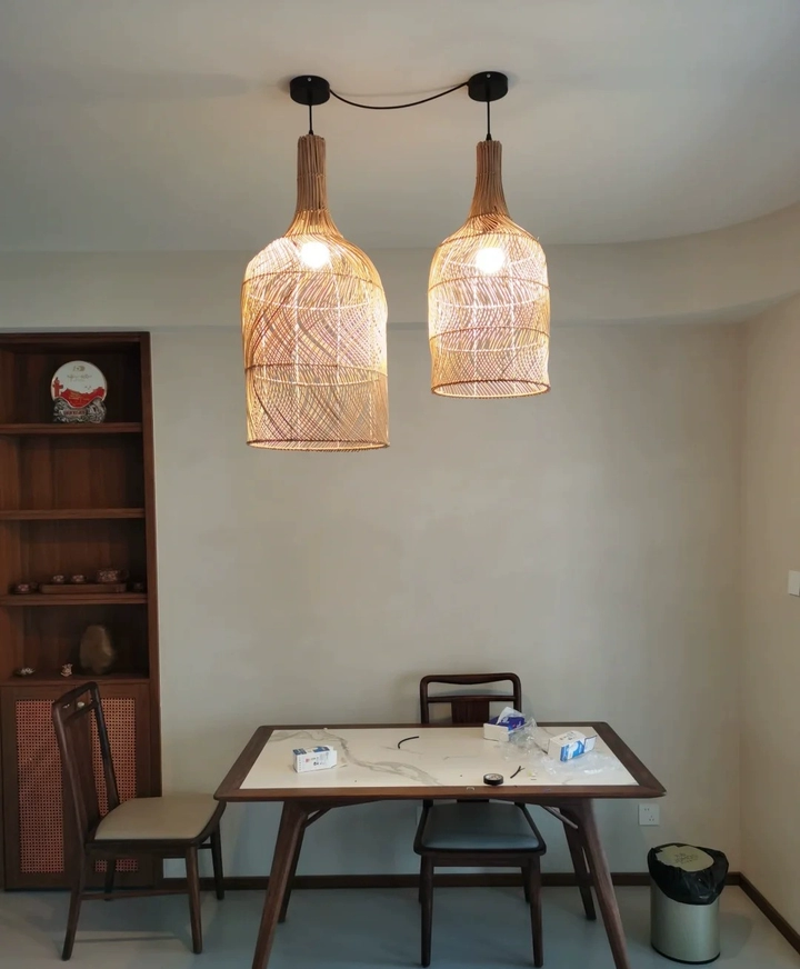 Embid Natural Rattan Ceiling Light