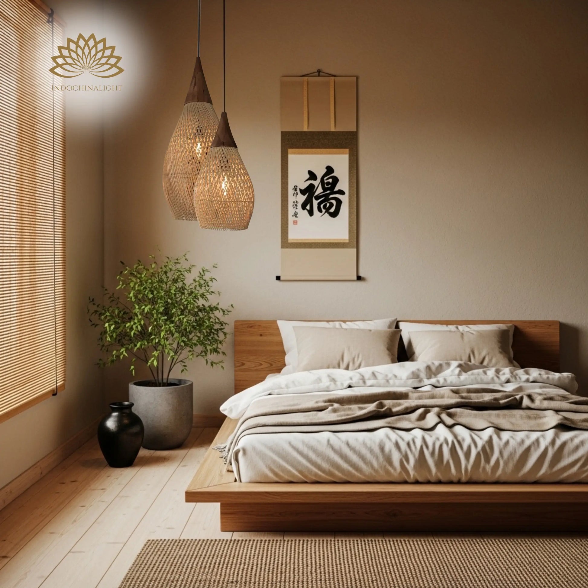 Bathari Wabi Sabi Rattan Beside Pendant Lamp