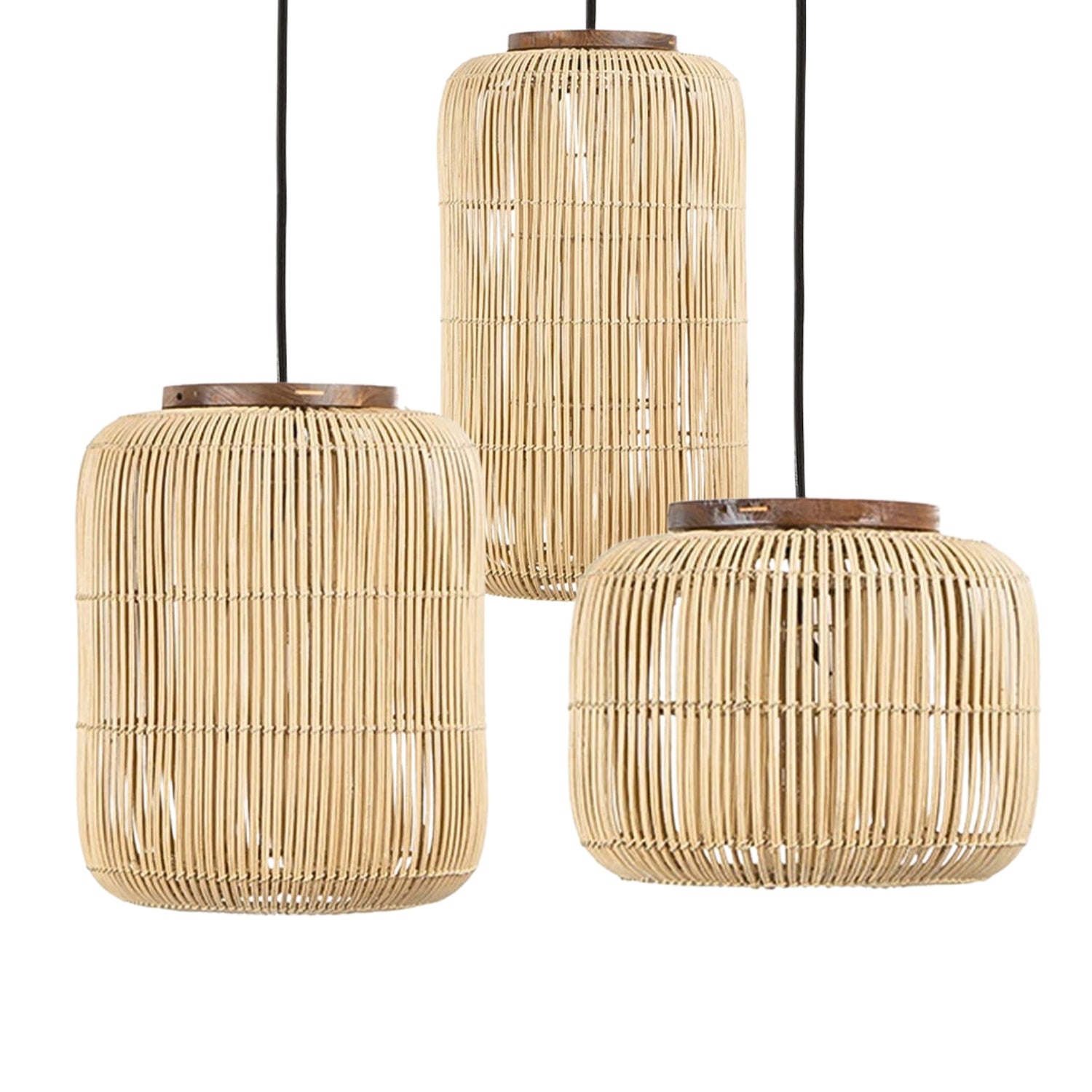 dBodhi Rattan Barrel Hanging Pendant Lamp