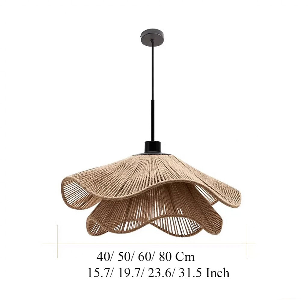 Natural Hemp Rope Woven Pendant Light