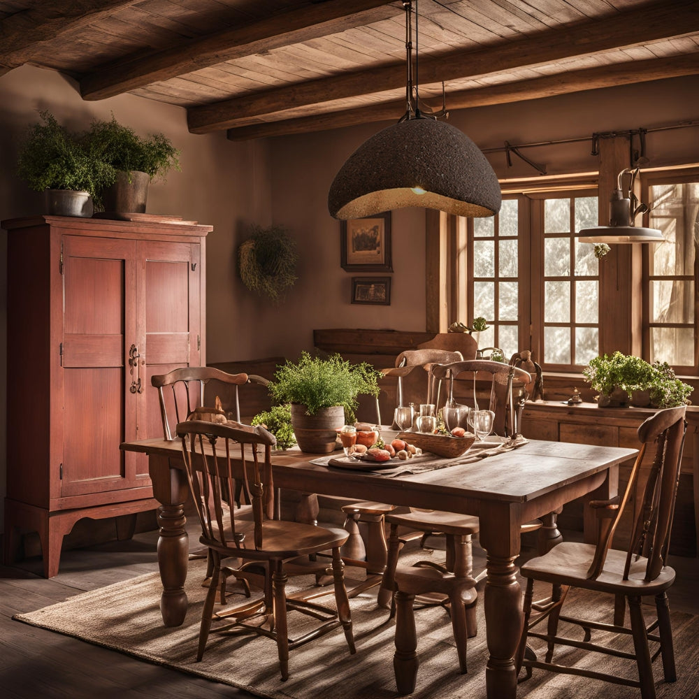 japanese wabi sabi imitation stone pendant light for dining room