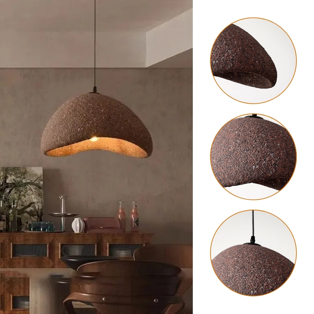 japanese wabi sabi imitation stone pendant light