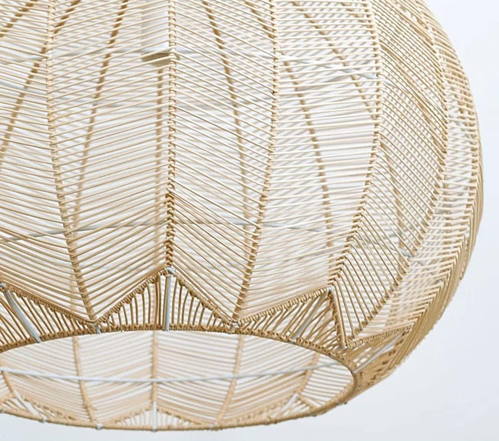 Klahn Modern Small Rattan Pendant Light Shade