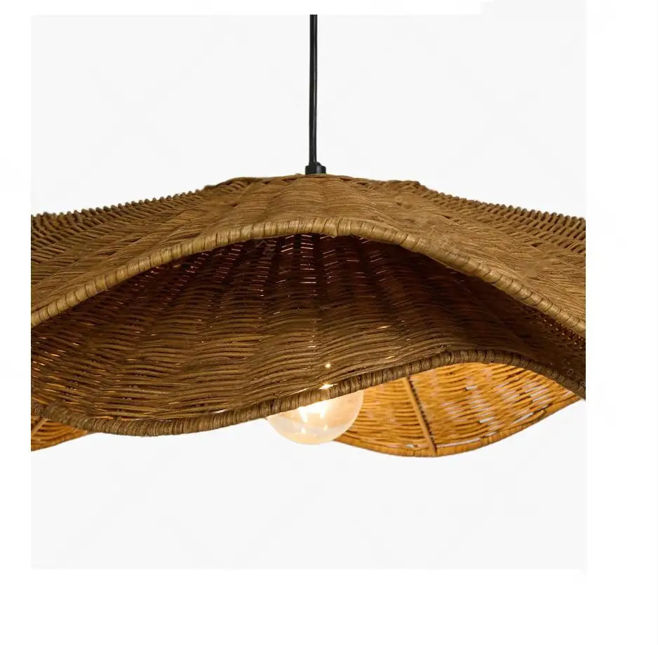 Nina Campbell Natural Velero Wicker Rattan Pendant Light