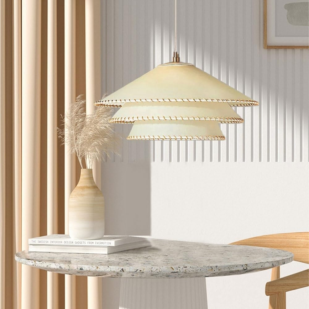 Planas Wabi Sabi Tiered Pendant lamp in working space