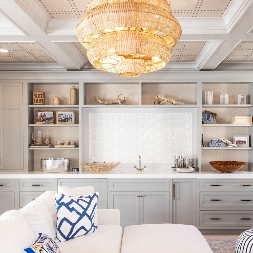rattan boho pendant lights