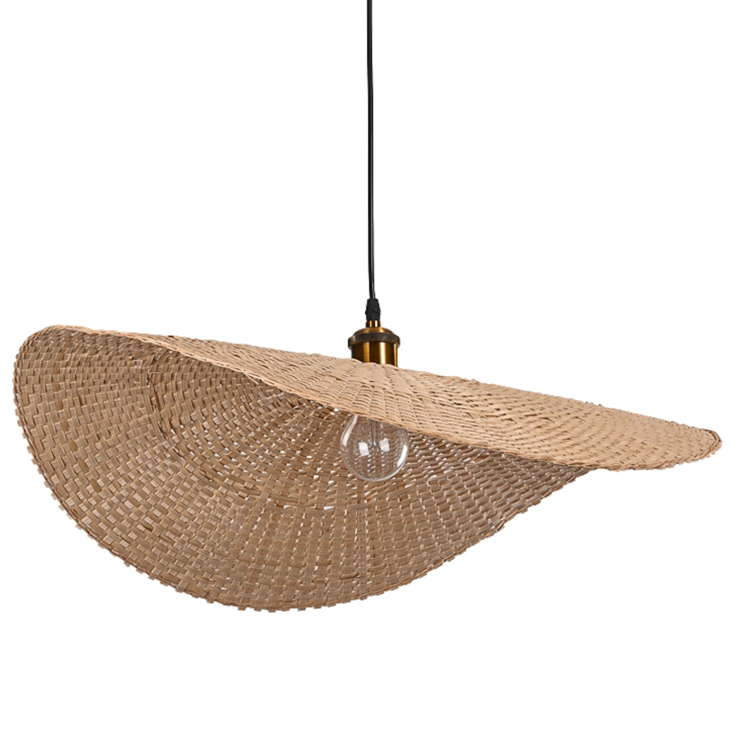 Ren Leaf Wicker Ceiling Lamp