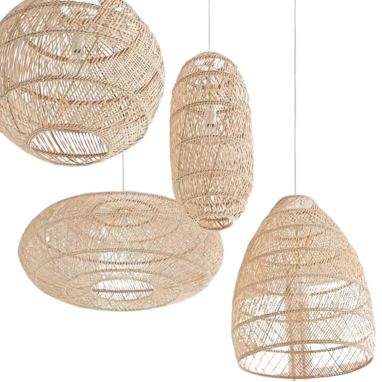 Sakura Rattan Pendant Light