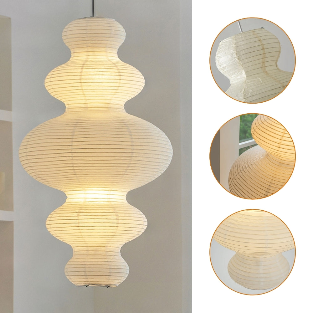 wabi sabi akari juni rice paper pendant lamp
