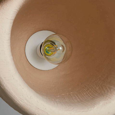 wabi sabi cylinder pendant light detail