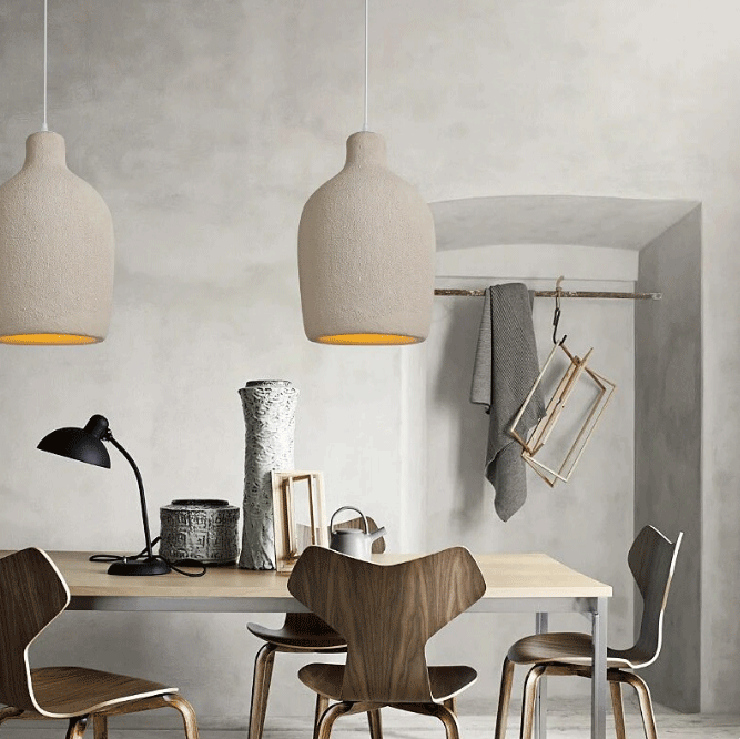 wabi sabi cylinder pendant light for room