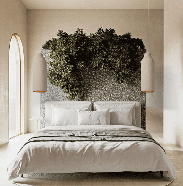 wabi sabi cylinder pendant light for bedroom