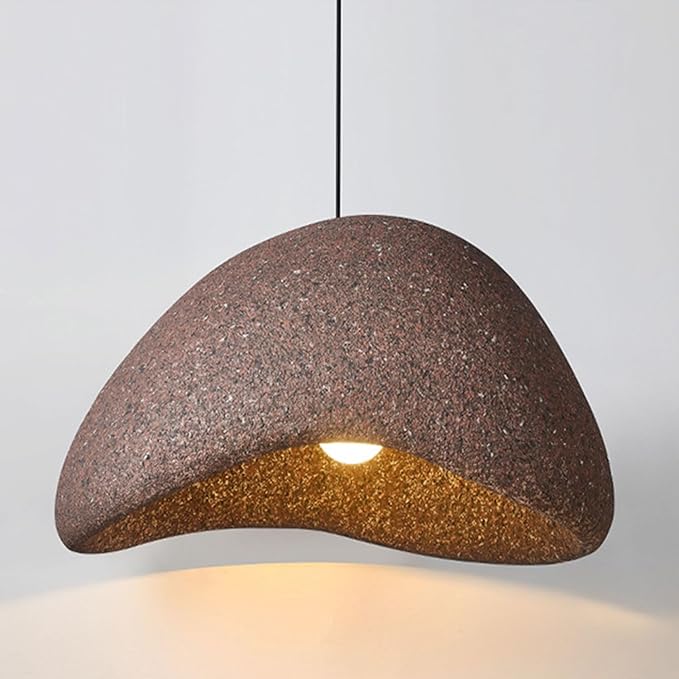 Wabi Sabi Imitation Stone Pendant Light