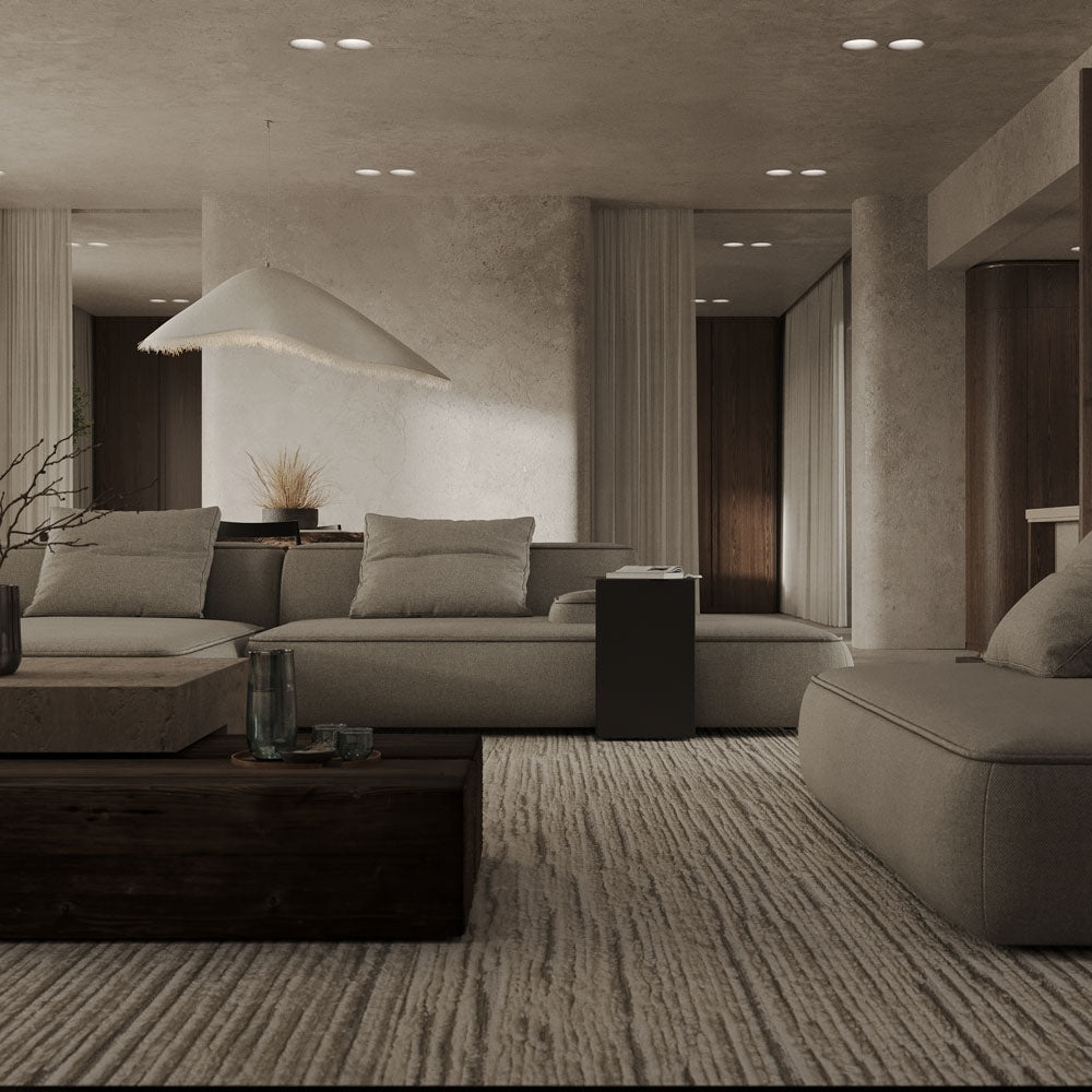 moby dick pendant lamp in wabi sabi living room