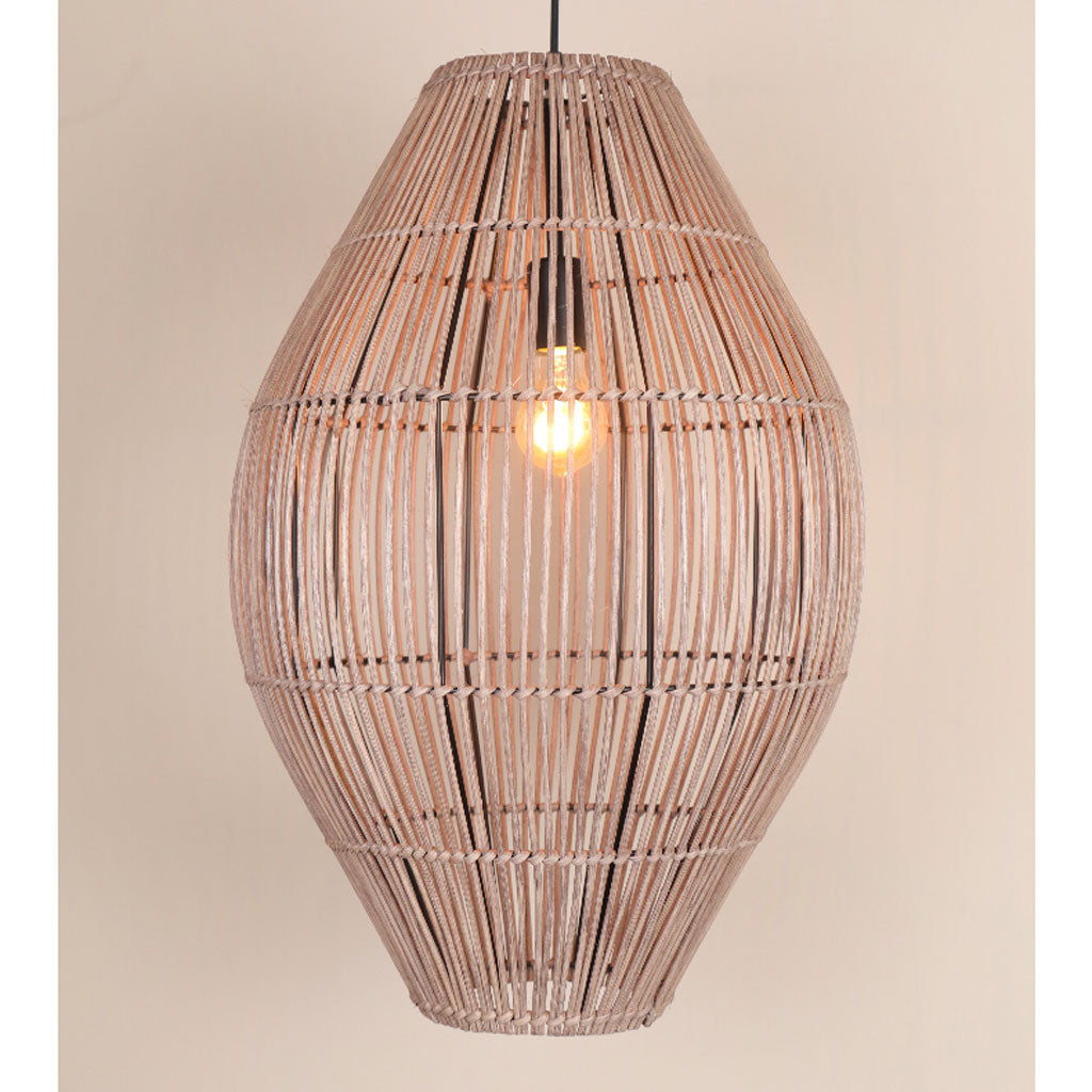 Elena Rattan Pendant Light For Bedroom