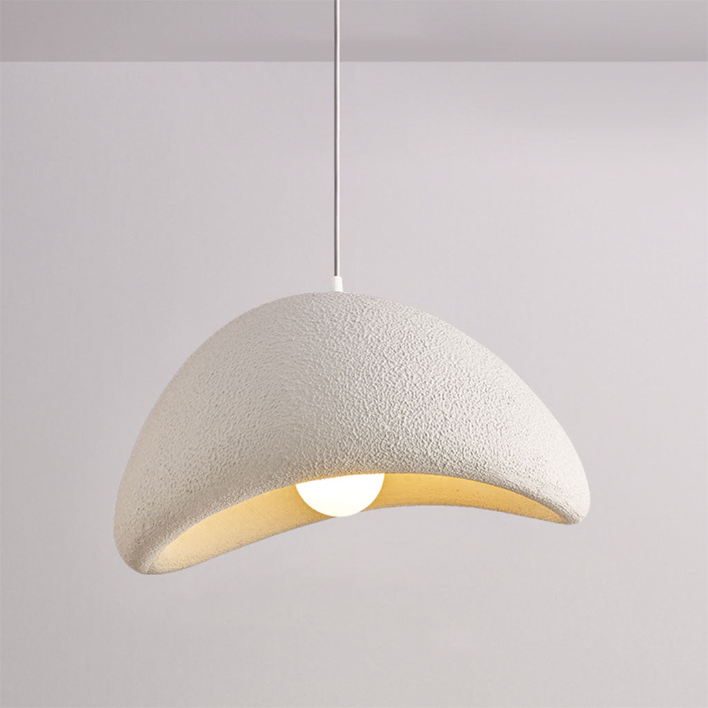 white wabi sabi pendant lamp