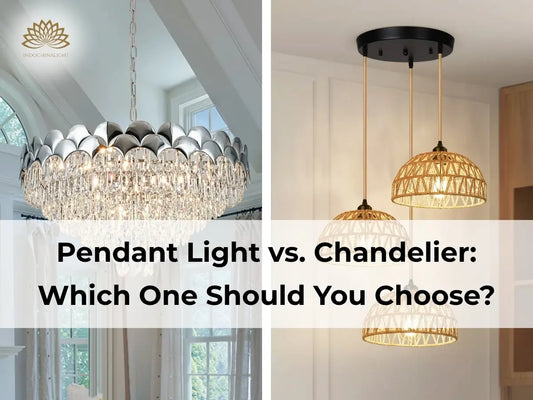 Discover key differences between pendant lights and chandeliers