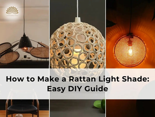 how to make a rattan light shade