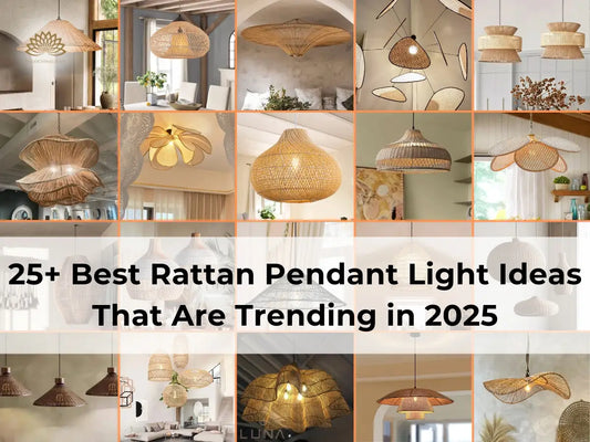 25+ unique rattan pendant light ideas