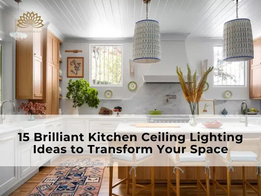 Kitchen ceiling lighting has evolved beyond simple fluorescent fixtures