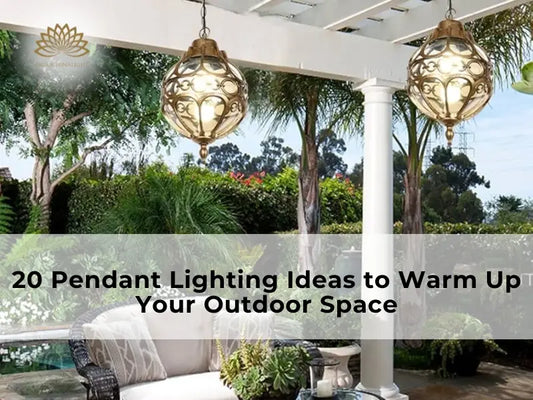 Outdoor pendant lights have become the darling of exterior design