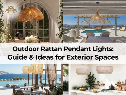 Outdoor Rattan Pendant Lights Guide with 12 Ideas for Every Exterior Spaces