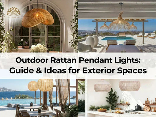 Collection of 30 Outdoor Rattan Pendant Lights, Buying Guide and Hanging Tips