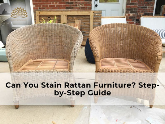 Rattan furniture can fade with time, but staining is a great way to revive its natural beauty and provide added protection