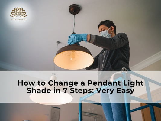 how to change a pendant light shade