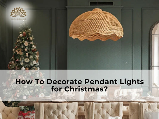 decorate pendant light for christmas