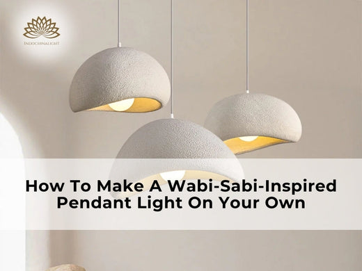 diy wabi sabi pendant light