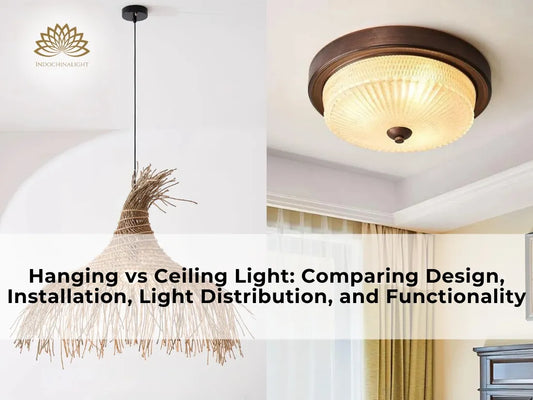 hanging light versus ceiling light