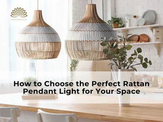 how to choose rattan pendant light