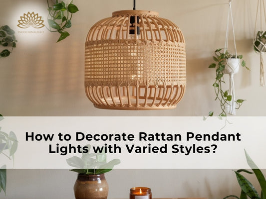 how to decorate rattan pendant lights with varied styles