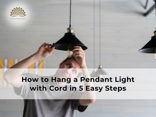 how to hang a pendant light with cord