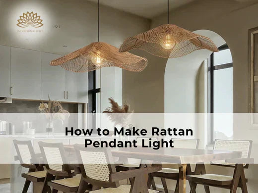 how to make rattan pendant light