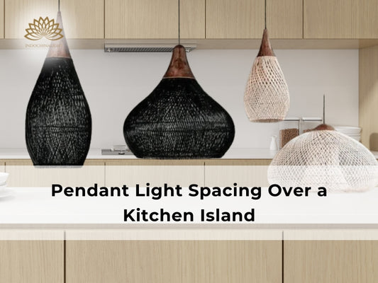 pendant light spacing over island