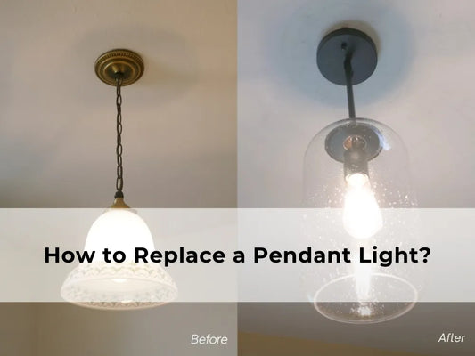 how to replace a pendant light