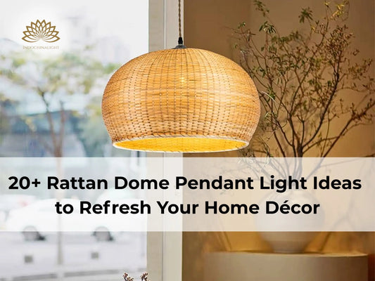 Dome rattan pendant light ideas