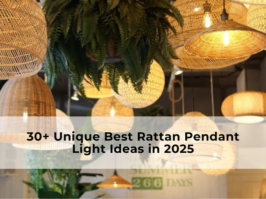 unique rattan pendant light ideas