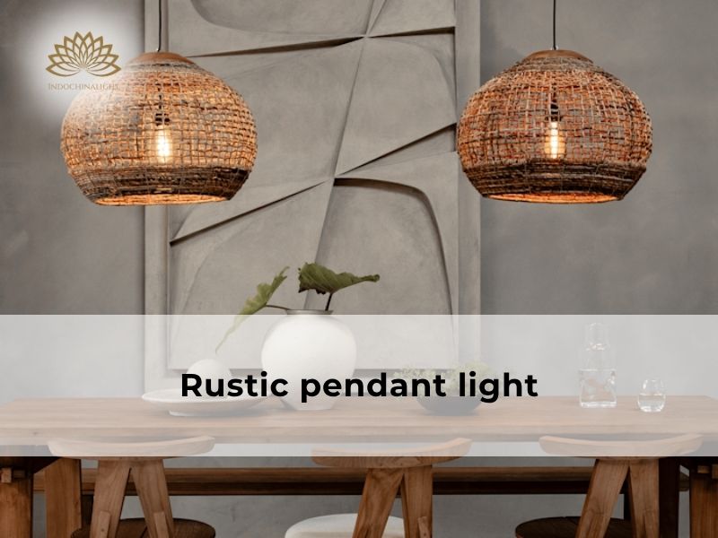 rustic pendant light